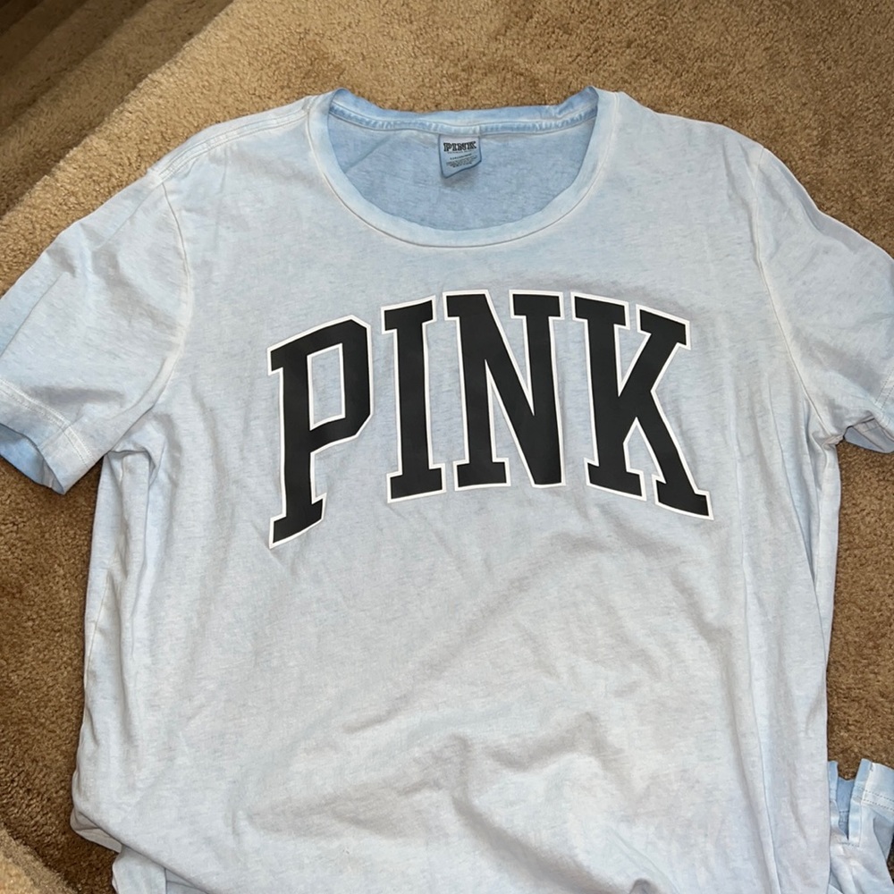 PINK Light Blue Tshirt